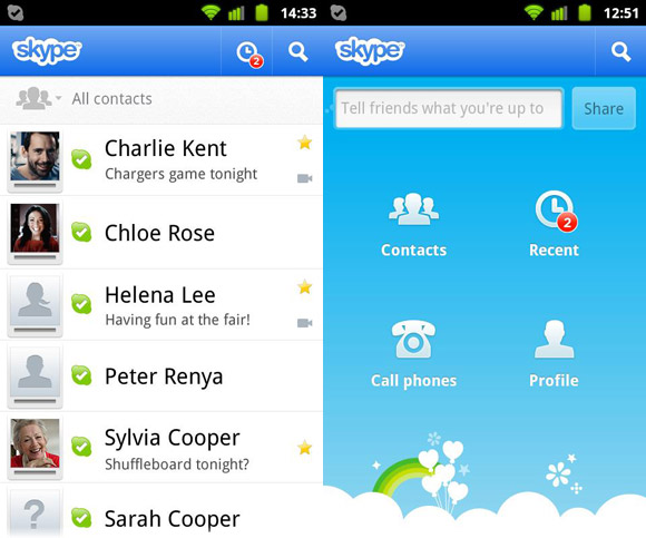 Android Программы Skype - фото 10
